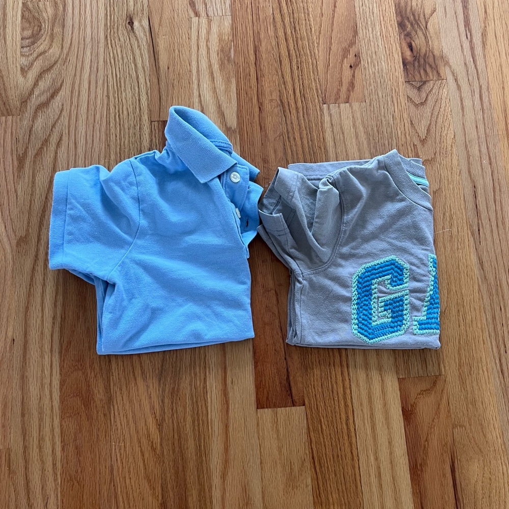 Two t-shirts for boys 4-5 years old. Gap and cherokee